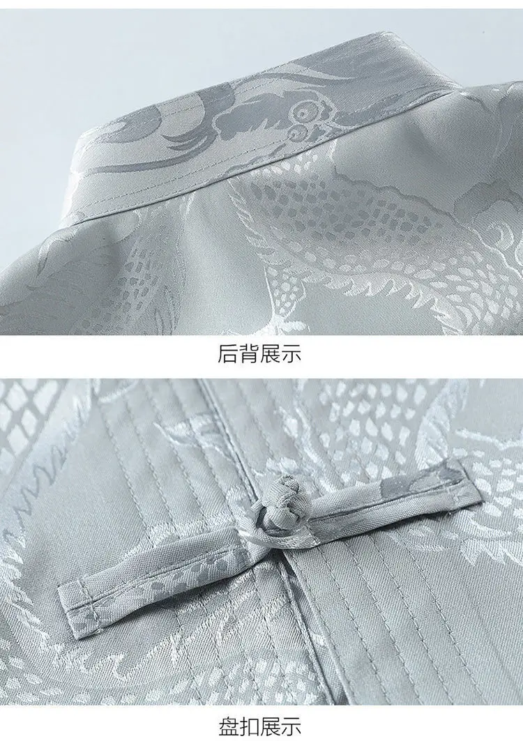 Ice Silk Chinese Tang Suit for Elderly Men — feature 16