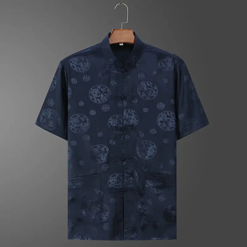 Round Dragon (top) navy blue