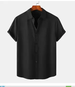 Men Black Flame Short Sleeve Shirt Large - Image 28