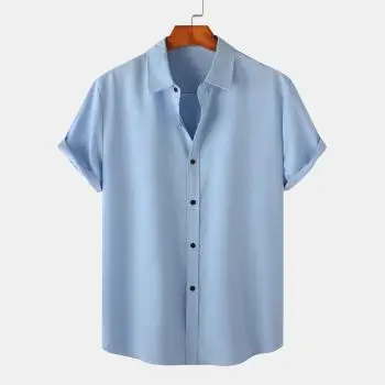 Men Black Flame Short Sleeve Shirt Large - Image 30
