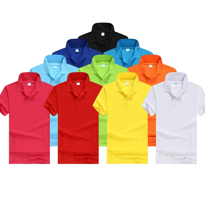 Purple Polo T-Shirt with Lapel Work & Custom Logo
