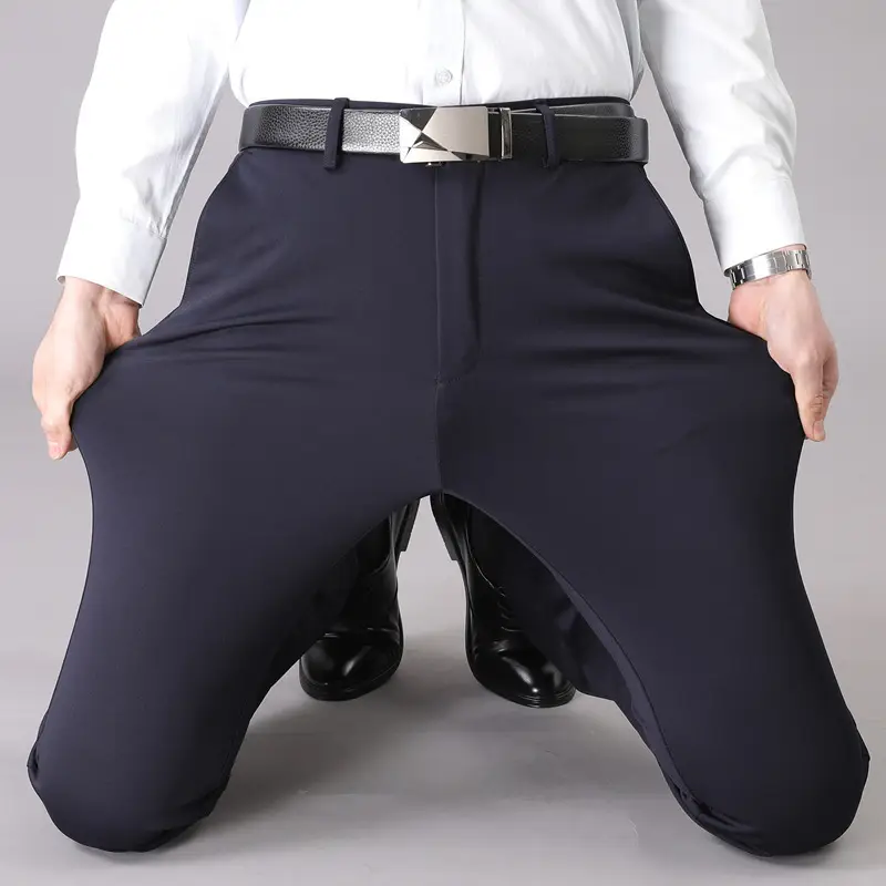 Men's Business Black Slim Fit Pants Spring Summer - Image 8