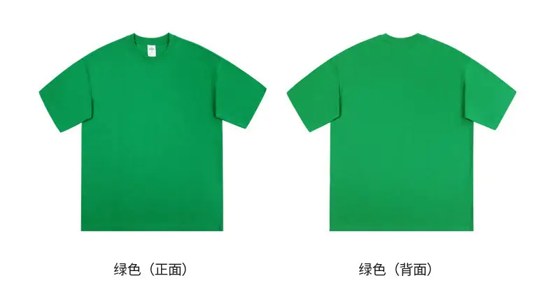Men Black T-Shirt 280g Cotton Retro Large — feature 23