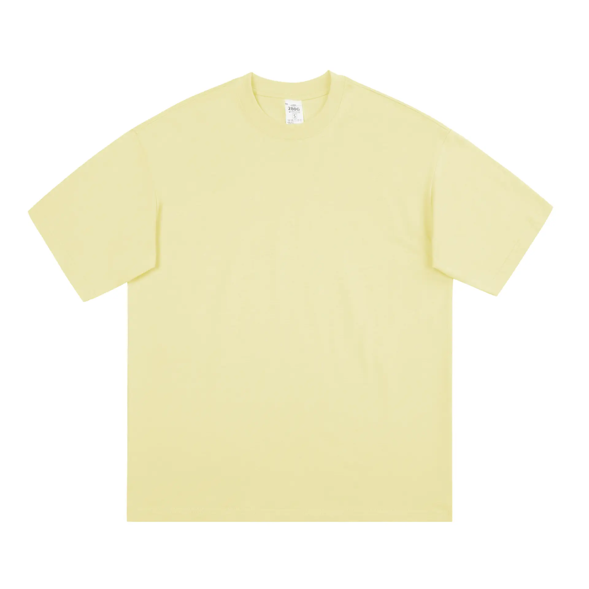 Men Black T-Shirt 280g Cotton Retro Large - Image 10