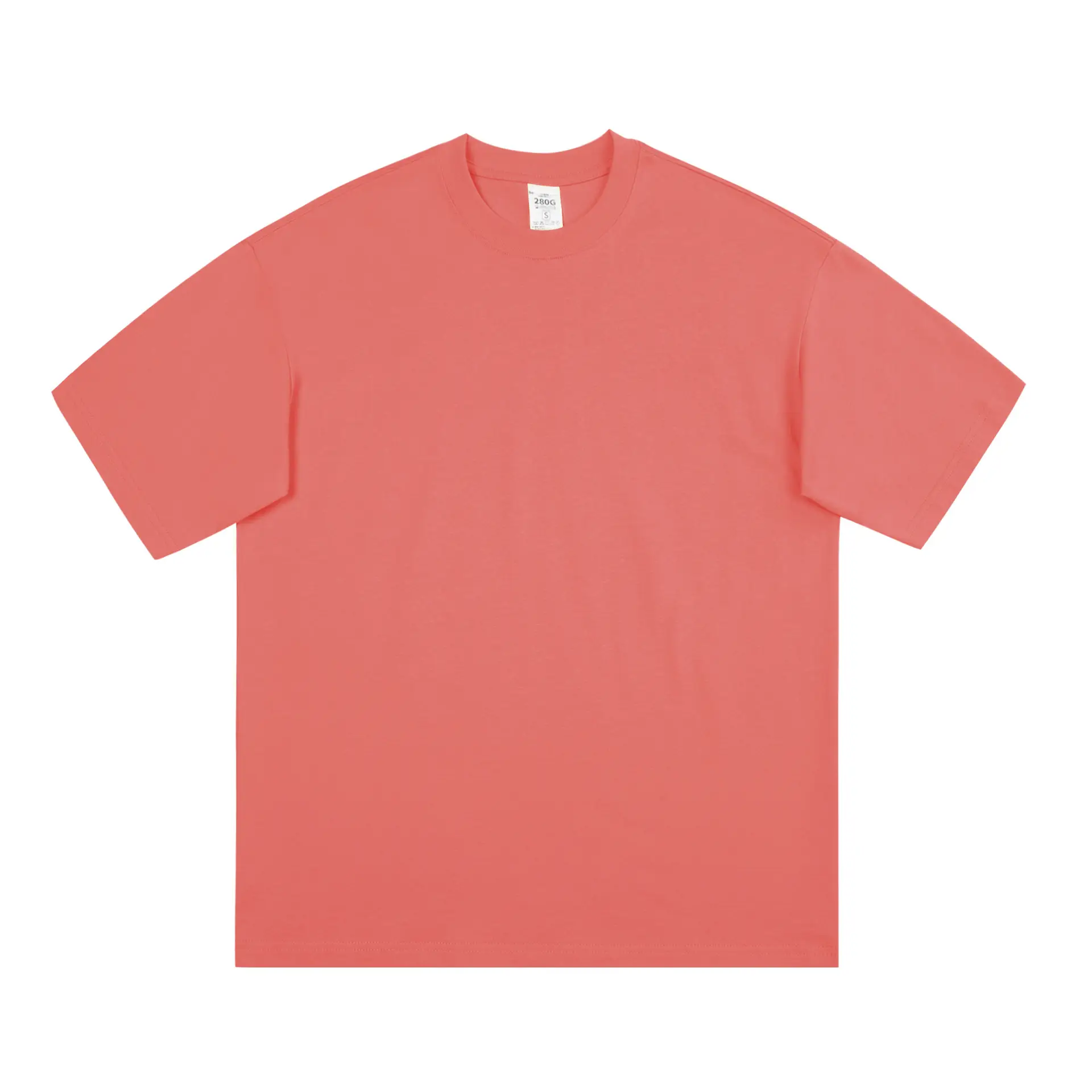 Men Black T-Shirt 280g Cotton Retro Large - Image 11