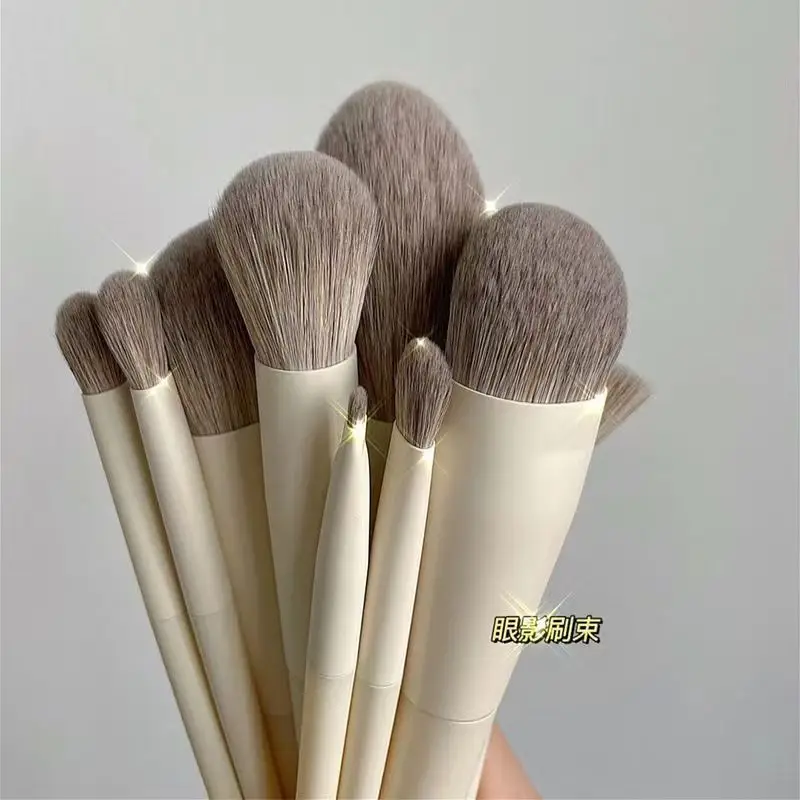 10-Piece Makeup Brush Set with Synthetic Bristles - Image 7