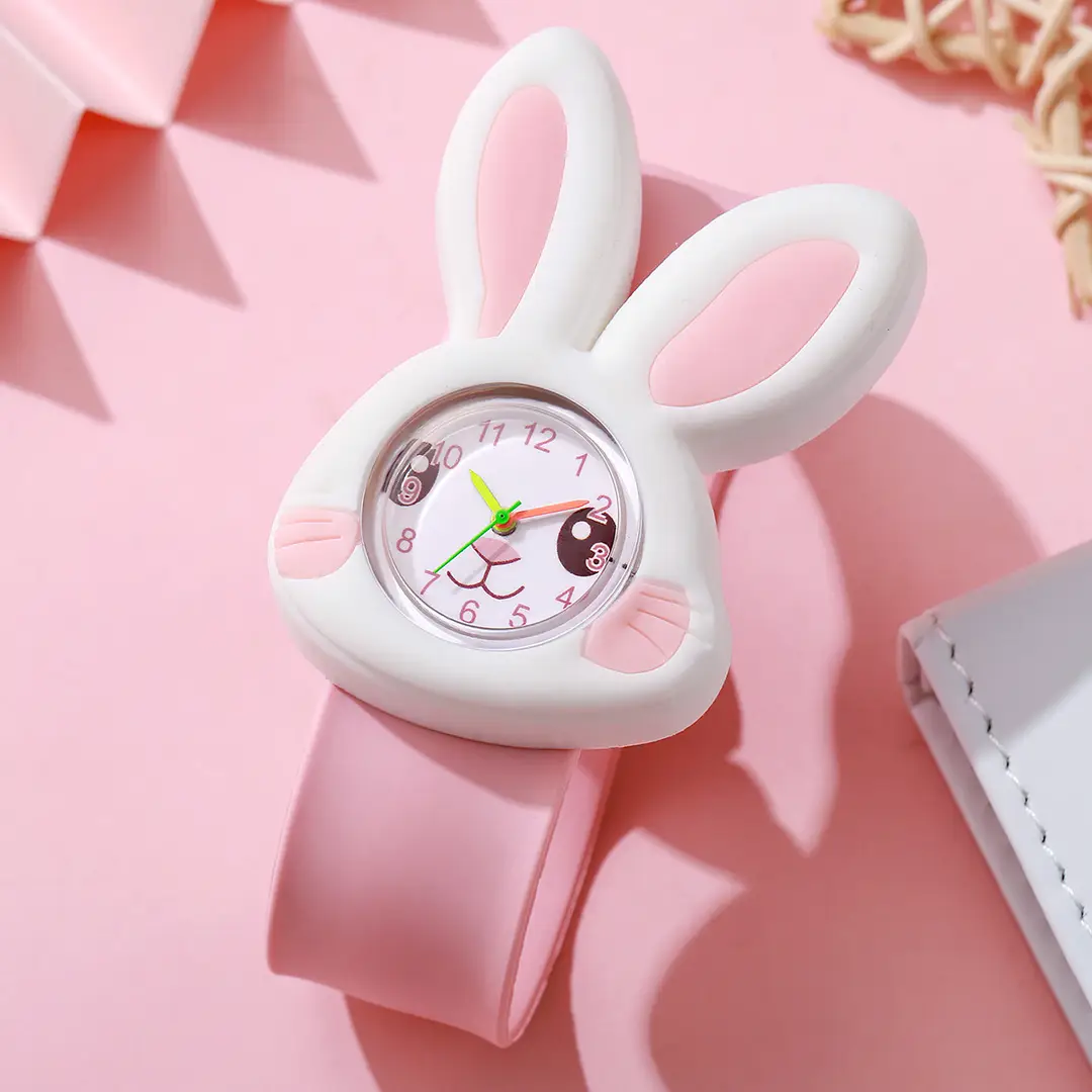 A08702 children's quartz watch a variety of cartoon animation small animals clap watch kindergarten baby play young