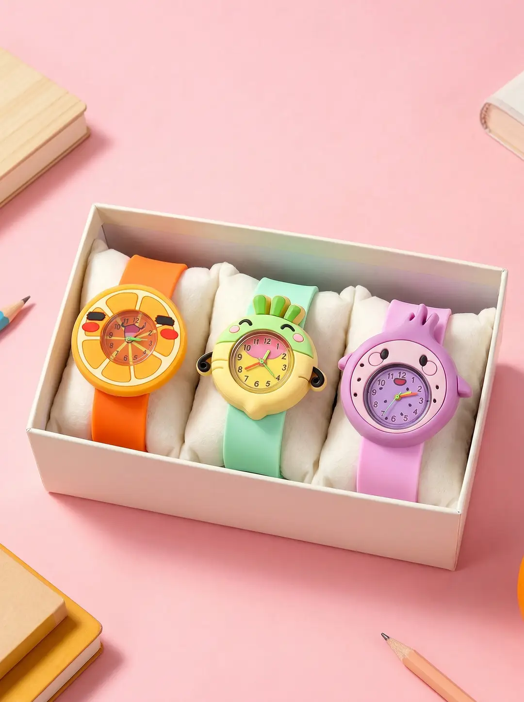 A08702 children's quartz watch a variety of cartoon animation small animals clap watch kindergarten baby play young — feature 15