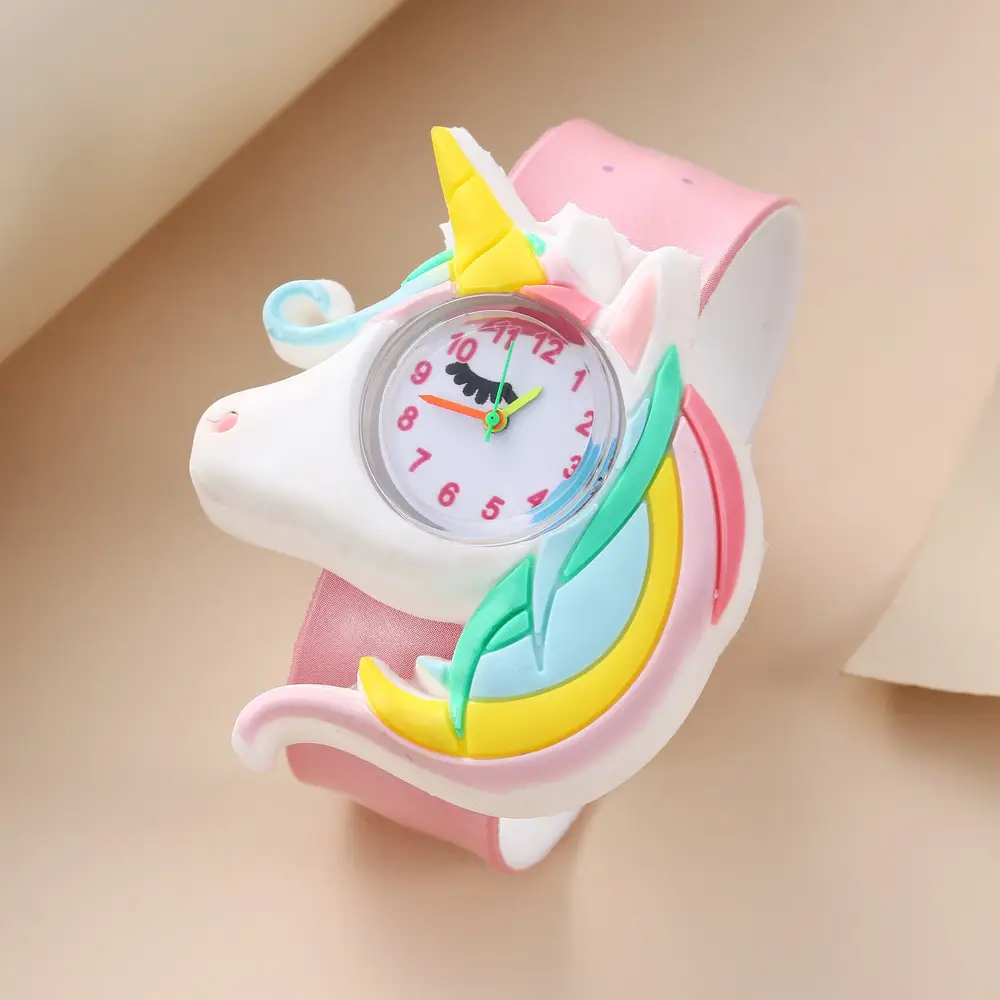 A08702 children's quartz watch a variety of cartoon animation small animals clap watch kindergarten baby play young — feature 17
