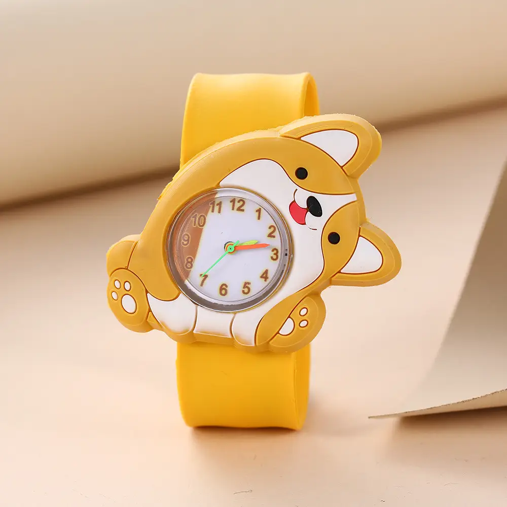 A08702 children's quartz watch a variety of cartoon animation small animals clap watch kindergarten baby play young — feature 19