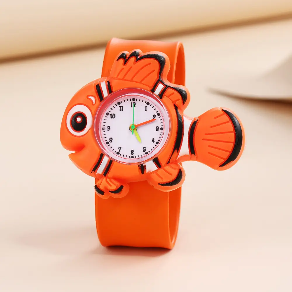 A08702 children's quartz watch a variety of cartoon animation small animals clap watch kindergarten baby play young — feature 26