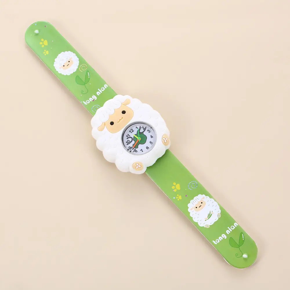 A08702 children's quartz watch a variety of cartoon animation small animals clap watch kindergarten baby play young — feature 6