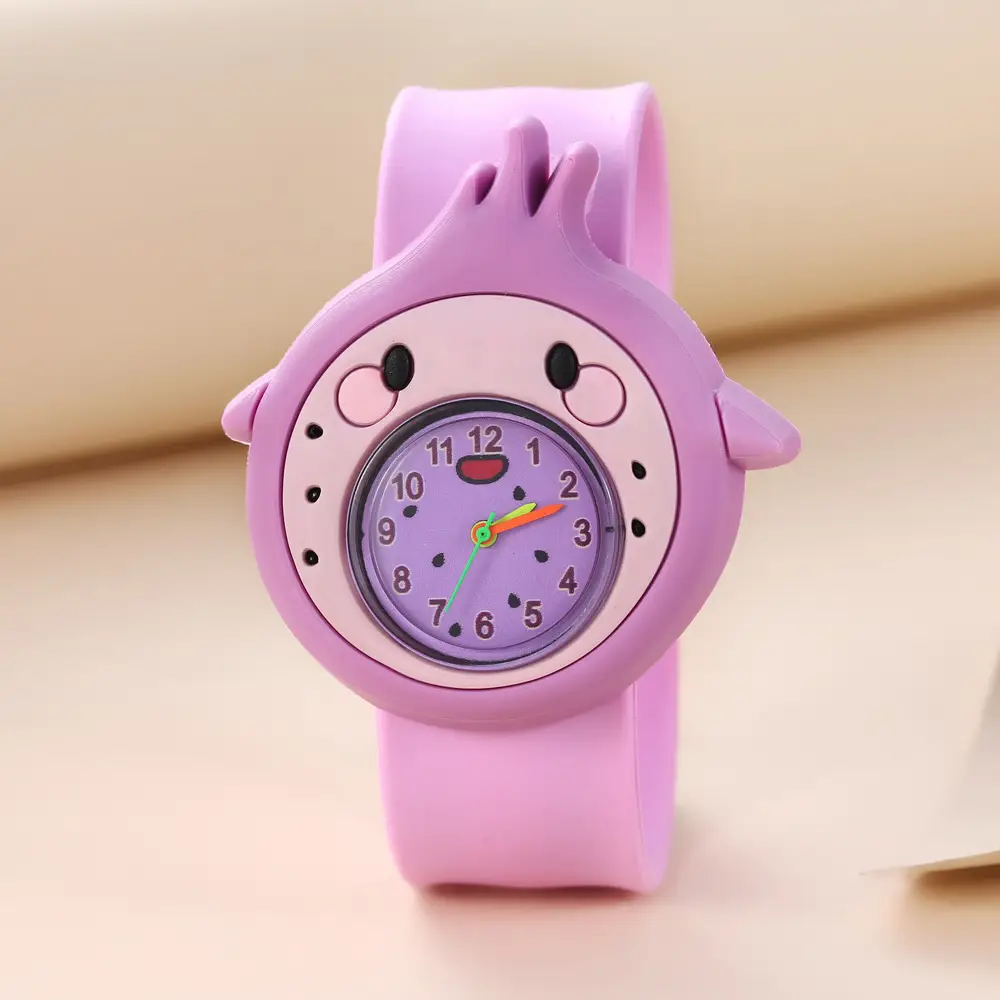 A08702 children's quartz watch a variety of cartoon animation small animals clap watch kindergarten baby play young
