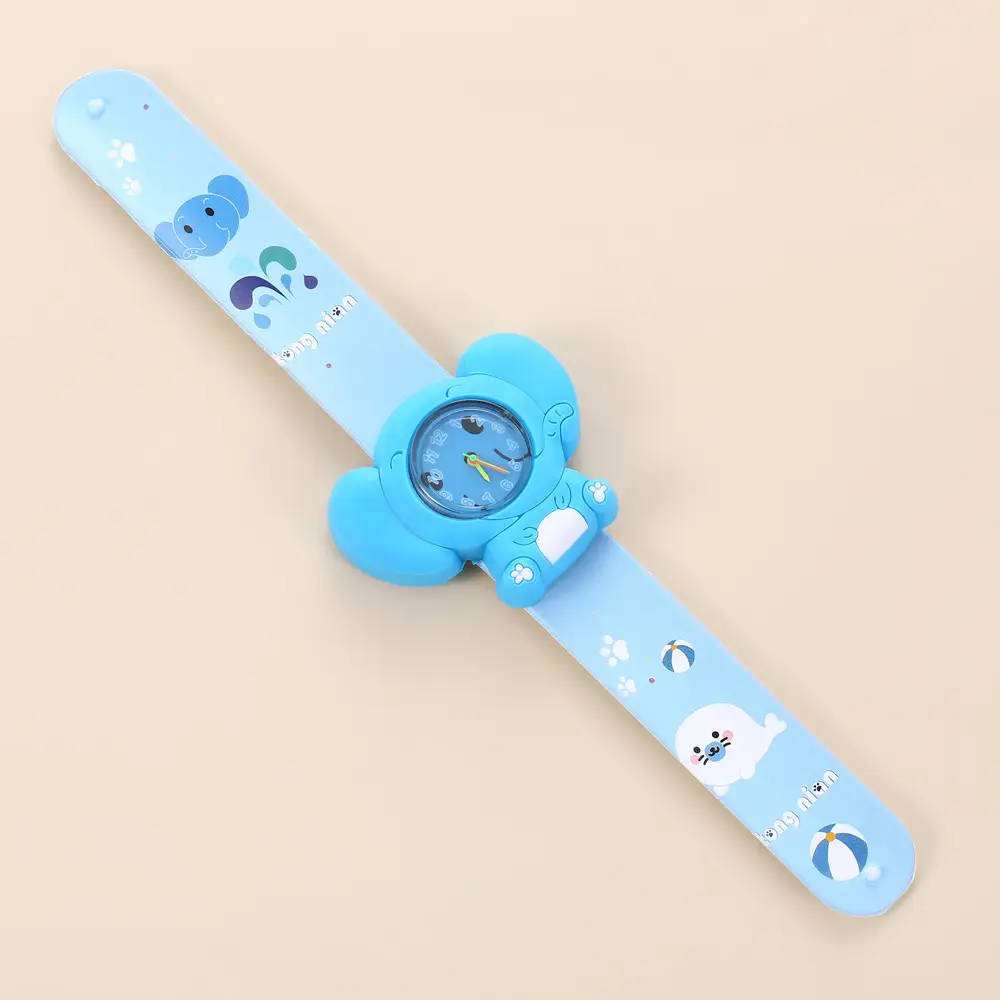 A08702 children's quartz watch a variety of cartoon animation small animals clap watch kindergarten baby play young