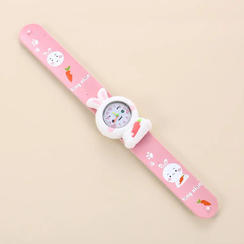 A08702 children's quartz watch a variety of cartoon animation small animals clap watch kindergarten baby play young