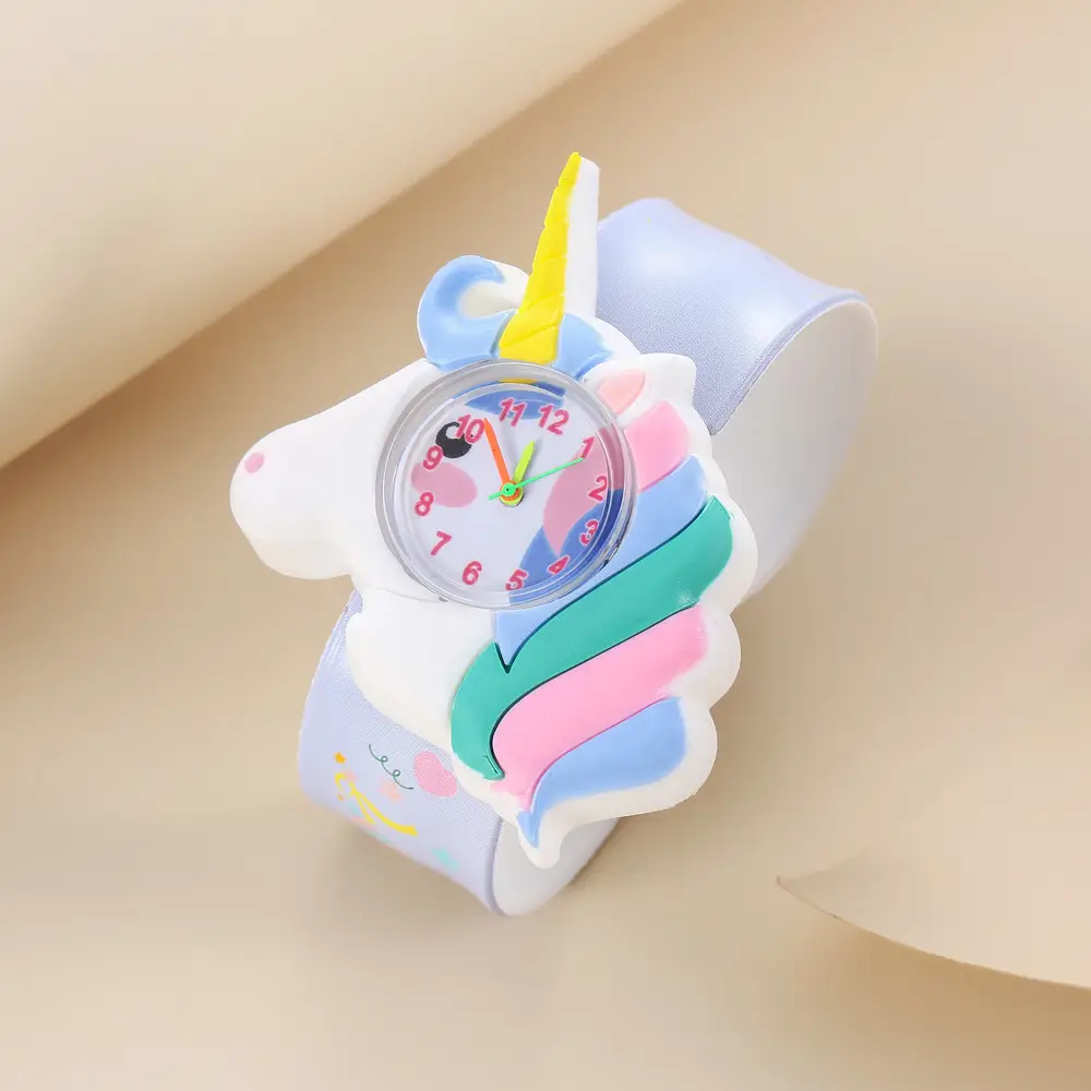 A08702 children's quartz watch a variety of cartoon animation small animals clap watch kindergarten baby play young