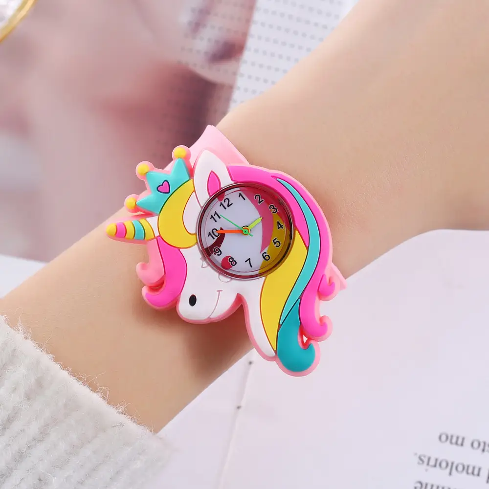 A08702 children's quartz watch a variety of cartoon animation small animals clap watch kindergarten baby play young