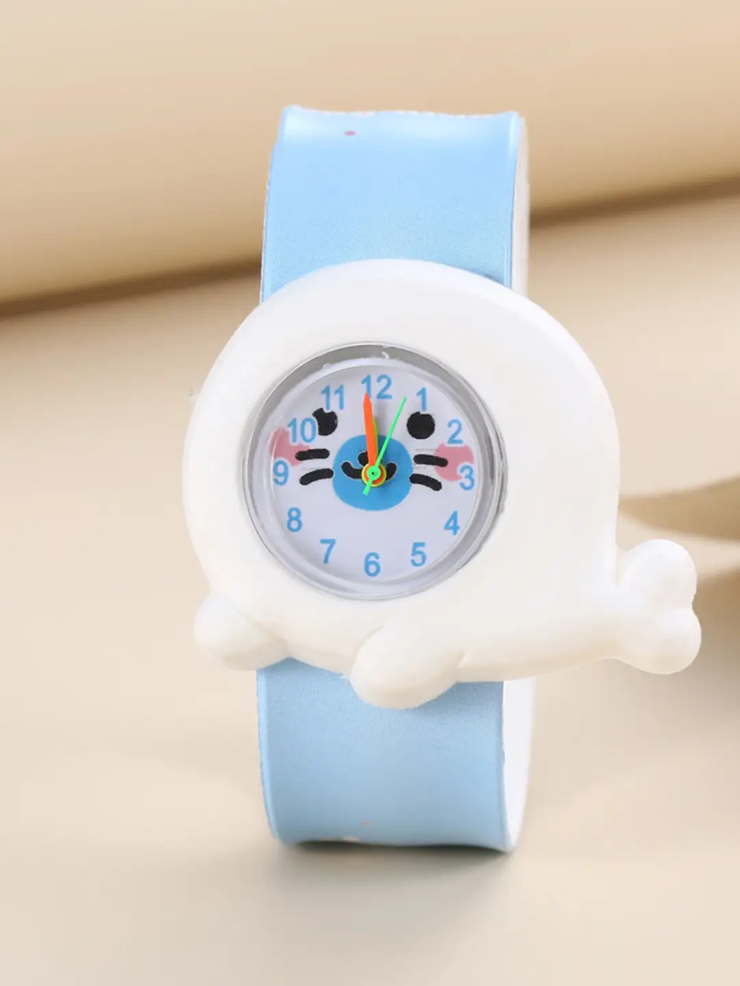 A08702 children's quartz watch a variety of cartoon animation small animals clap watch kindergarten baby play young