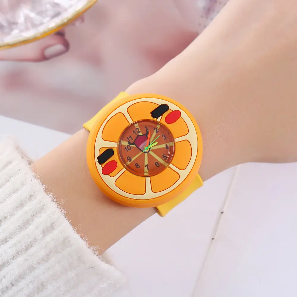 A08702 children's quartz watch a variety of cartoon animation small animals clap watch kindergarten baby play young