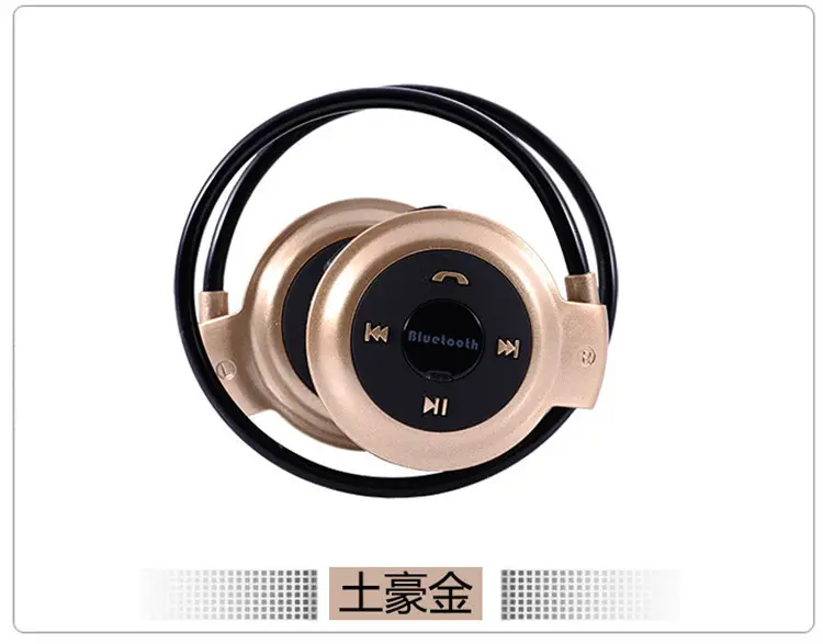 Wireless Bluetooth Headset Red Foldable Running Sports