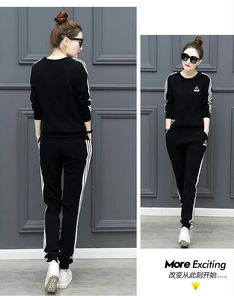 Sports Two-Piece Set for Women 2026 Stylish and Trendy European and American Foreign Trade Fashion Plus Size for Plus-Size Women 100kg Set Wholesale — feature 16