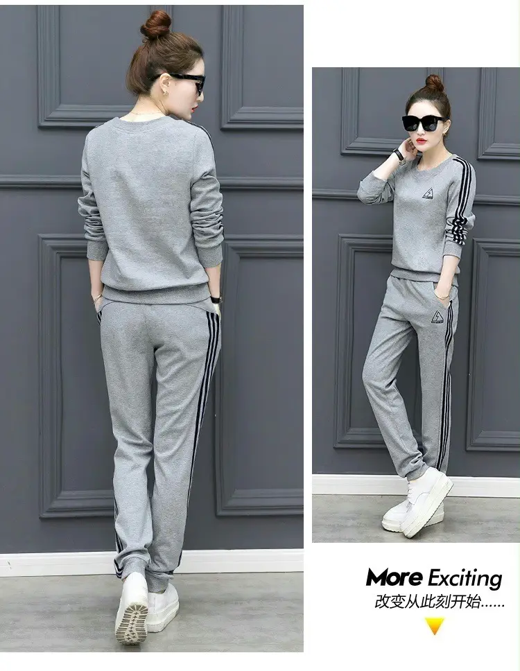 Sports Two-Piece Set for Women 2026 Stylish and Trendy European and American Foreign Trade Fashion Plus Size for Plus-Size Women 100kg Set Wholesale — feature 21