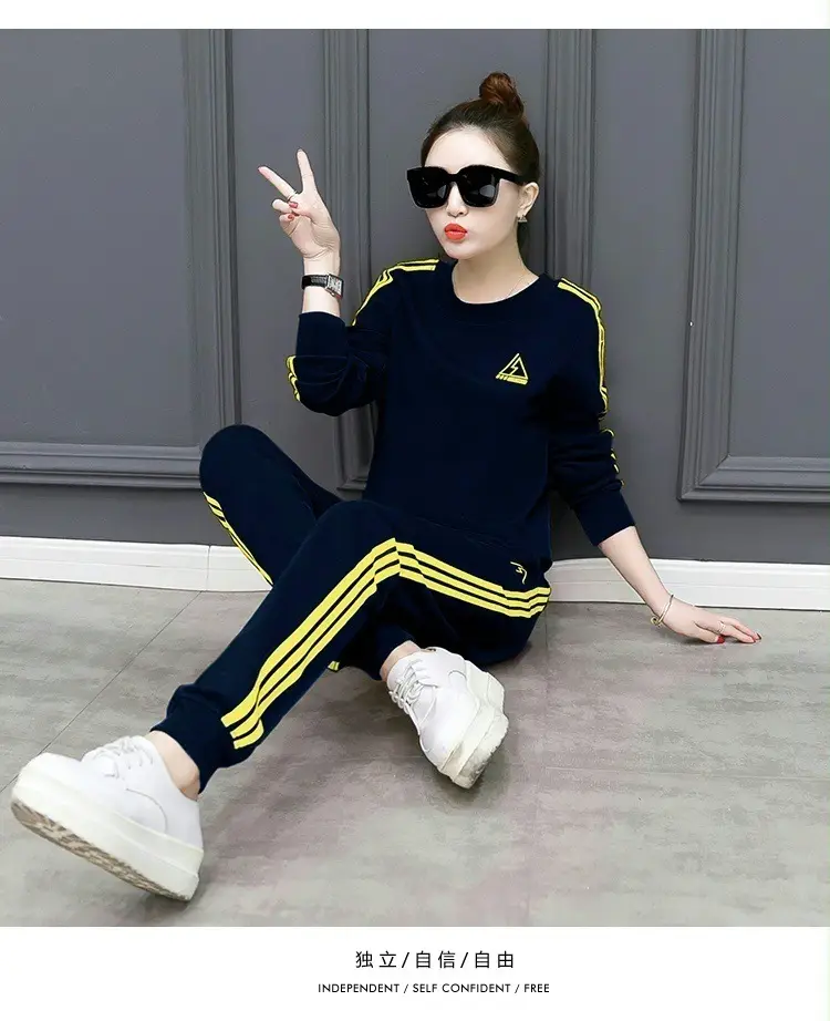 Sports Two-Piece Set for Women 2026 Stylish and Trendy European and American Foreign Trade Fashion Plus Size for Plus-Size Women 100kg Set Wholesale — feature 23