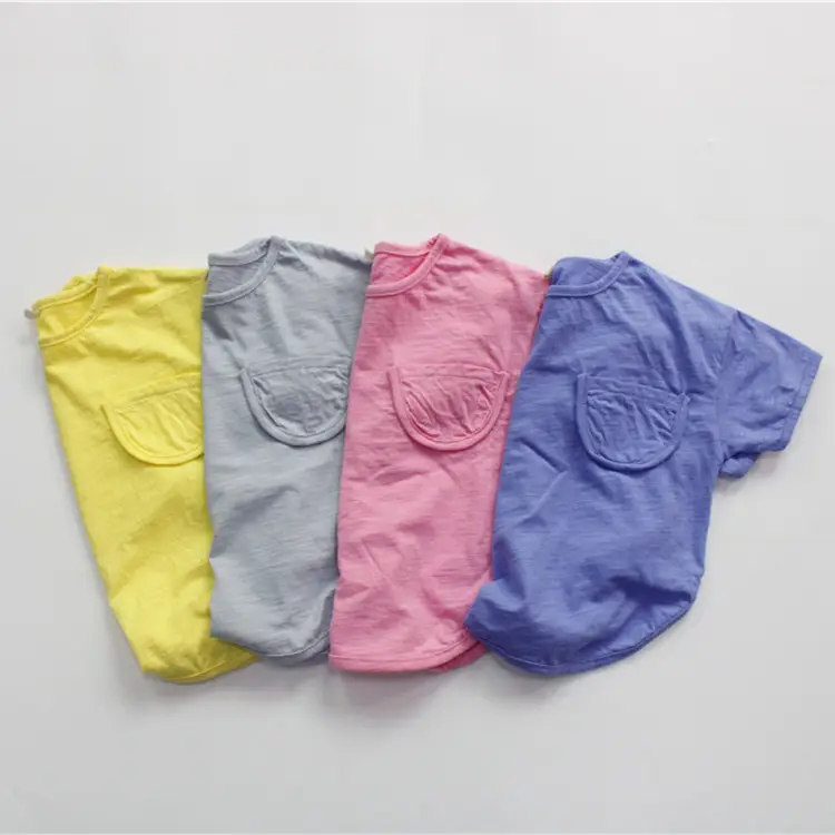 Boys T-Shirt Yellow Korean Style Cotton Loose