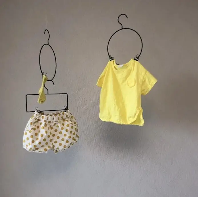 Boys T-Shirt Yellow Korean Style Cotton Loose