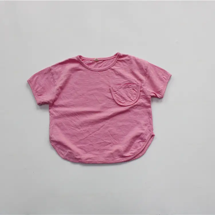 Boys T-Shirt Yellow Korean Style Cotton Loose — feature 11