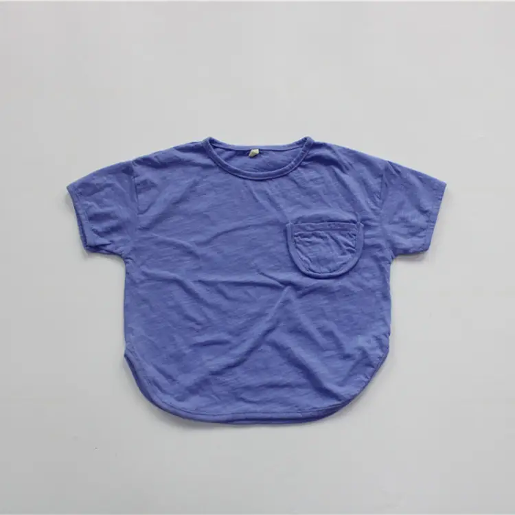 Boys T-Shirt Yellow Korean Style Cotton Loose — feature 12
