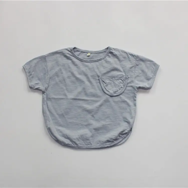 Boys T-Shirt Yellow Korean Style Cotton Loose — feature 13