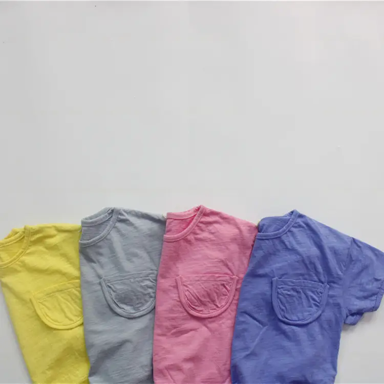 Boys T-Shirt Yellow Korean Style Cotton Loose — feature 7