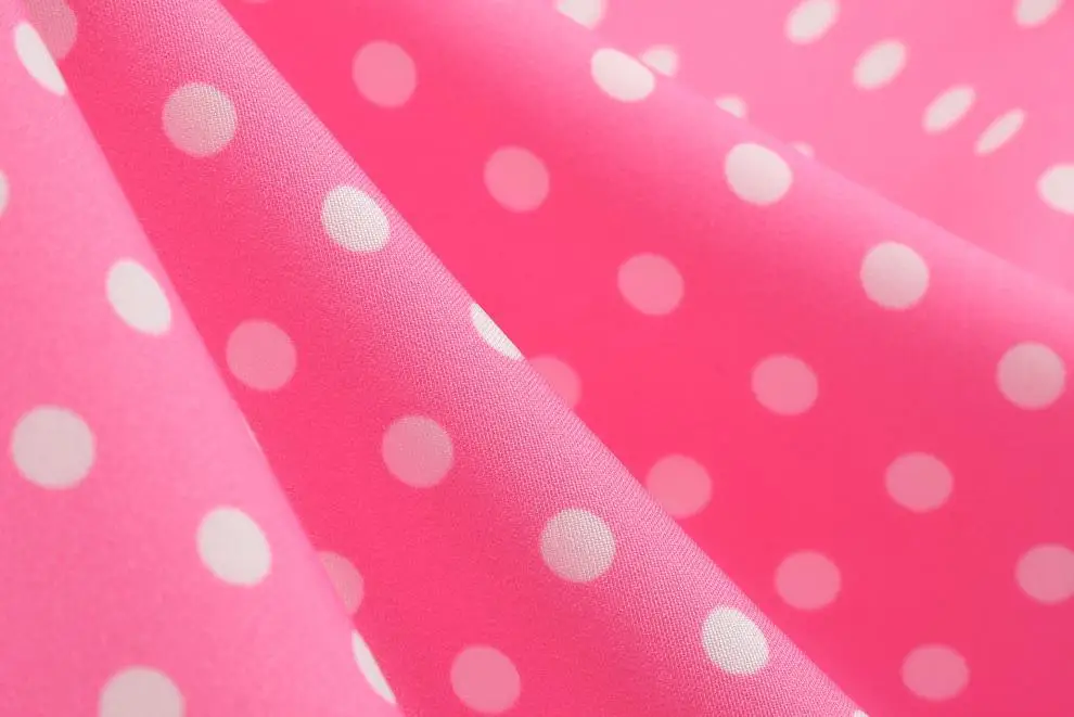 Red Polka Dot Lapel Full Swing Dress for Women — feature 12