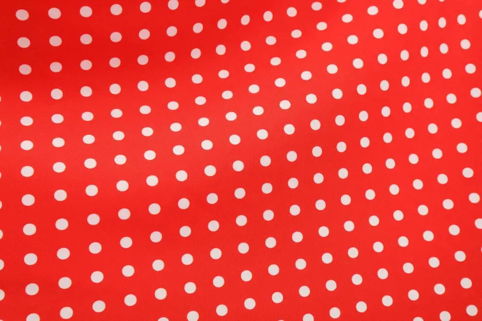 Red Polka Dot Lapel Full Swing Dress for Women — feature 31