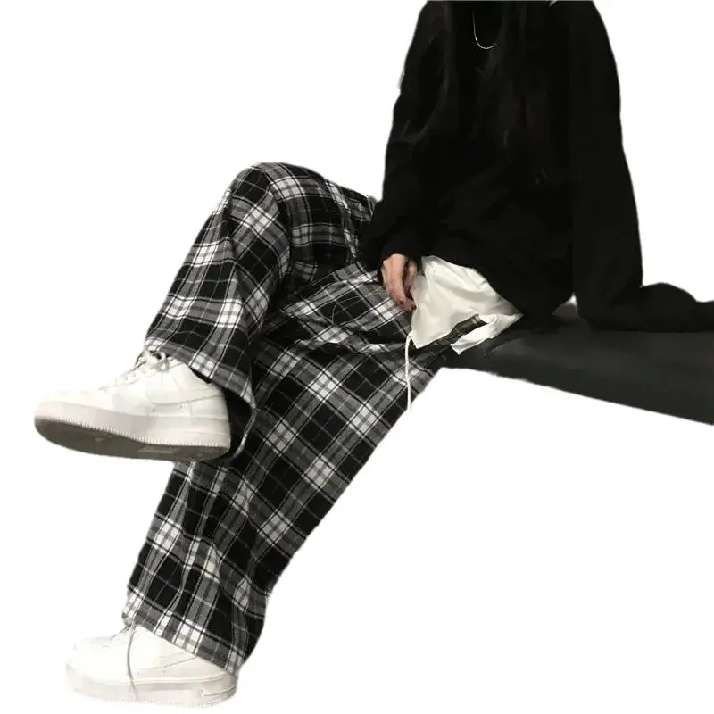 Women Plaid Wide Leg Pants Summer 2022 - Image 6