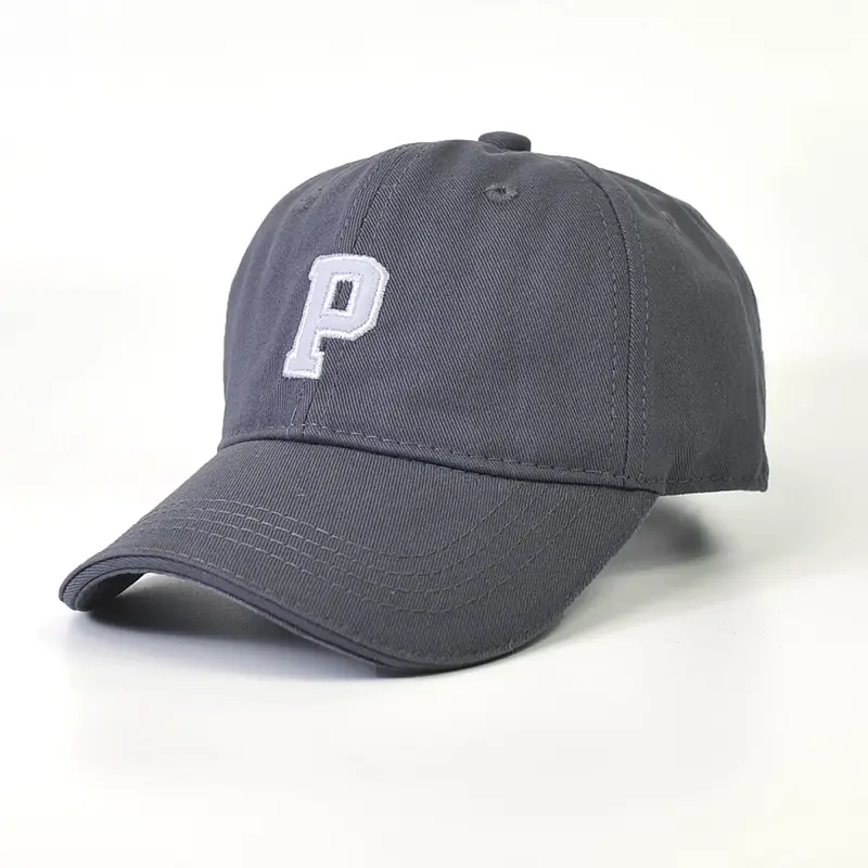 Kids Peaked Hat Brown with White P Logo