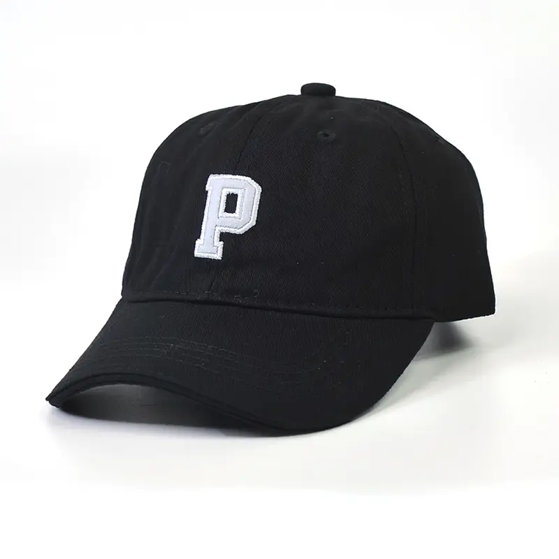 Kids Peaked Hat Brown with White P Logo