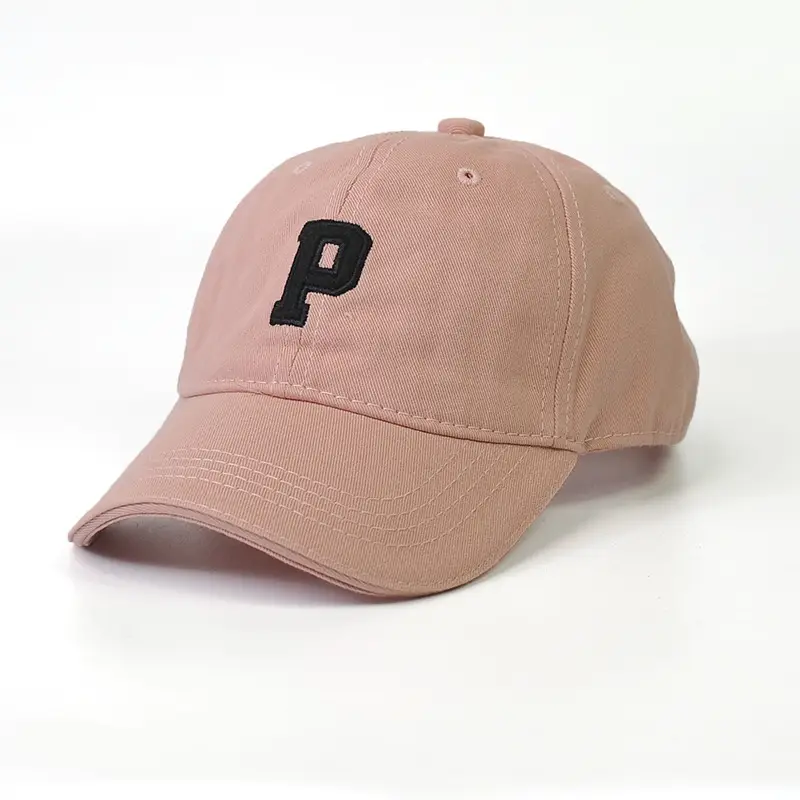 Kids Peaked Hat Brown with White P Logo