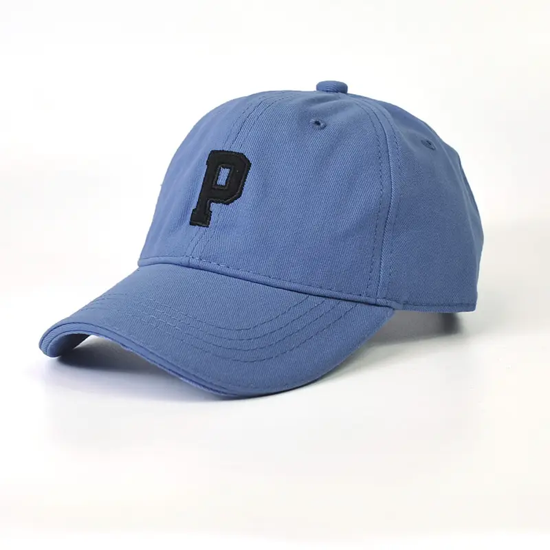 Kids Peaked Hat Brown with White P Logo