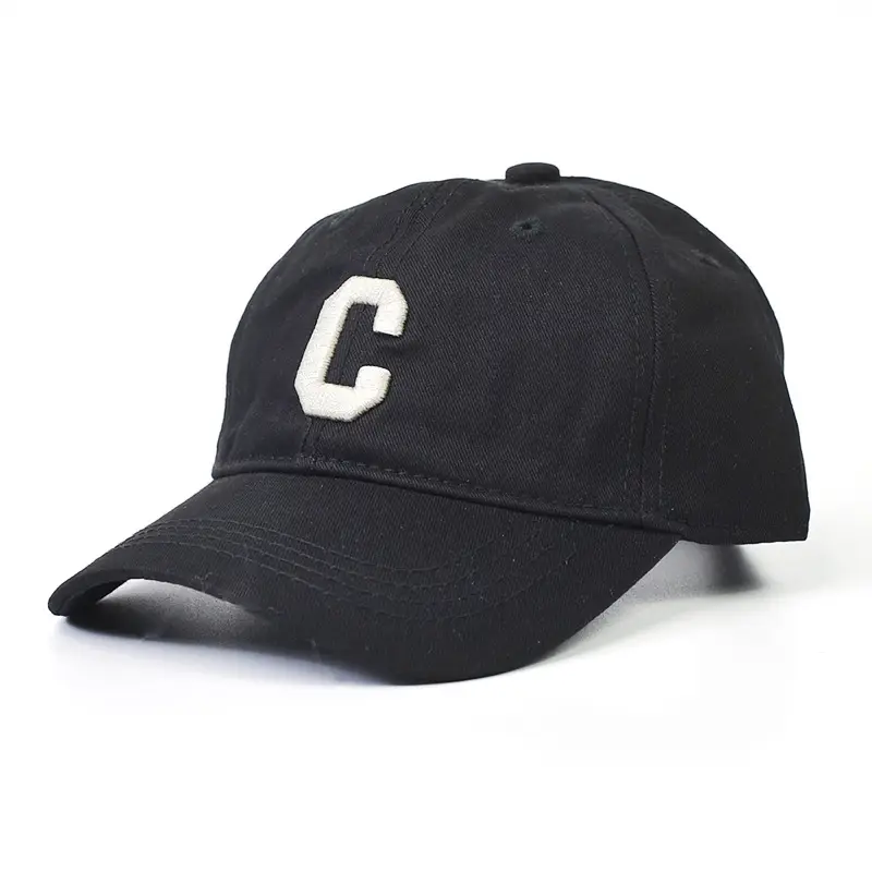 Kids Peaked Hat Brown with White P Logo