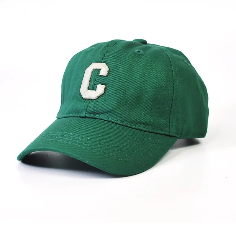 Kids Peaked Hat Brown with White P Logo