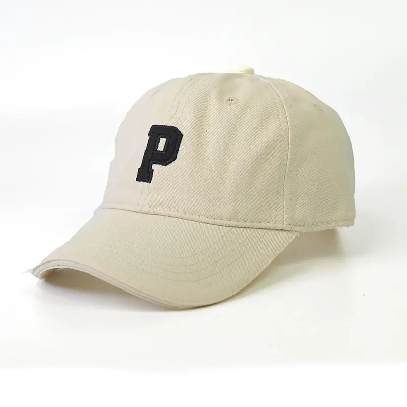 Kids Peaked Hat Brown with White P Logo
