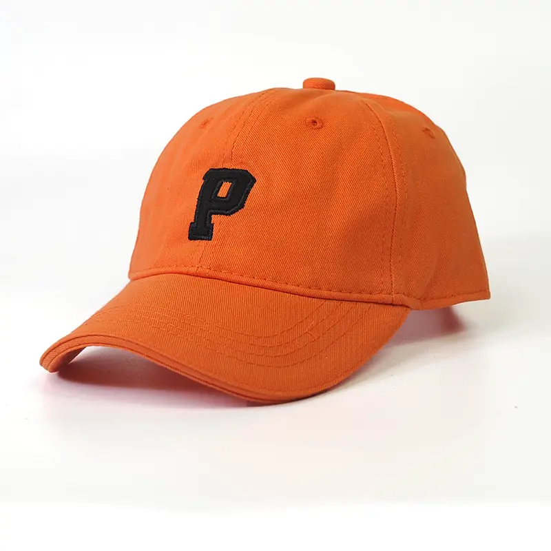 Kids Peaked Hat Brown with White P Logo