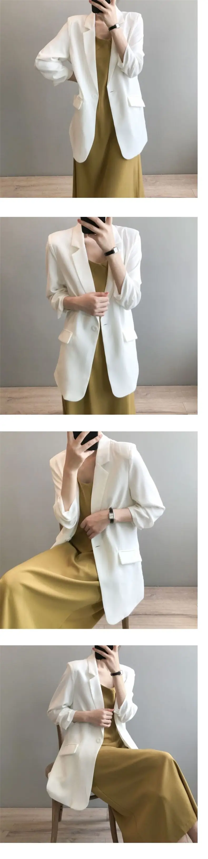 Women's Thin Chiffon Jacket Black Medium Summer Draping — feature 3