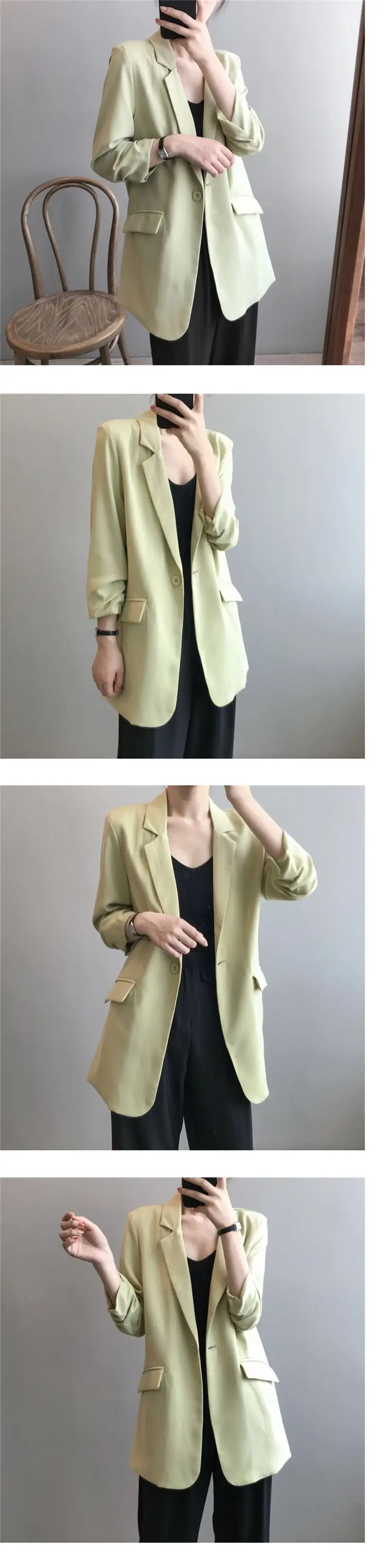 Women's Thin Chiffon Jacket Black Medium Summer Draping — feature 6