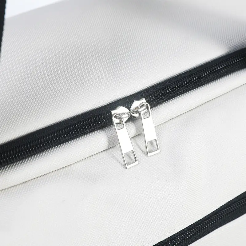Men's White Basketball Fitness Travel Bag Large Capacity - Image 6