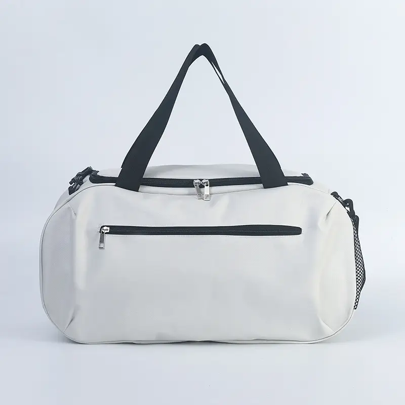 Men's White Basketball Fitness Travel Bag Large Capacity - Image 2