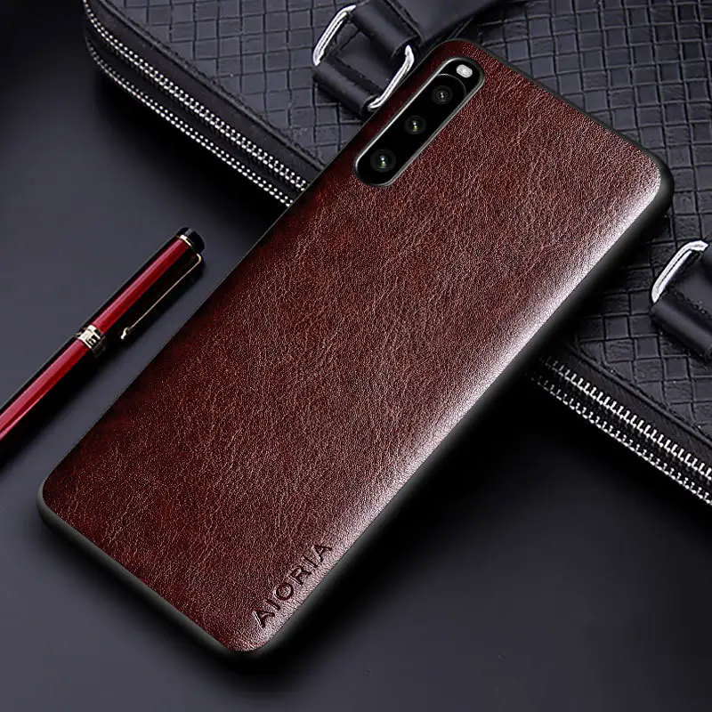 Blue PU Leather Xperia 10 IV Phone Case - Image 3