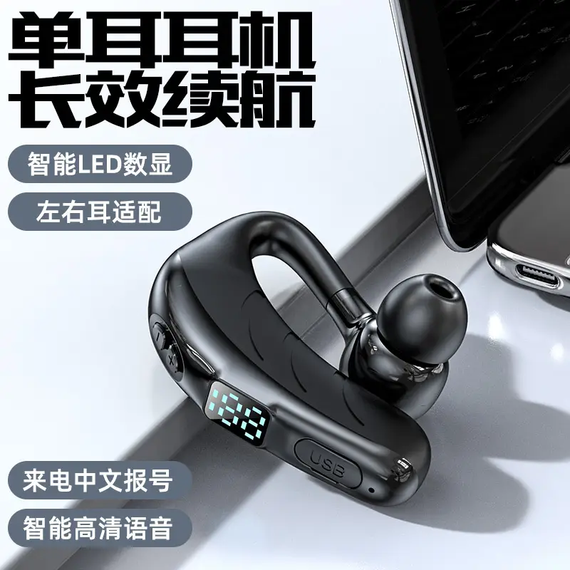 Wireless Bluetooth Headset with Power Display & Noise Reduction - Image 5